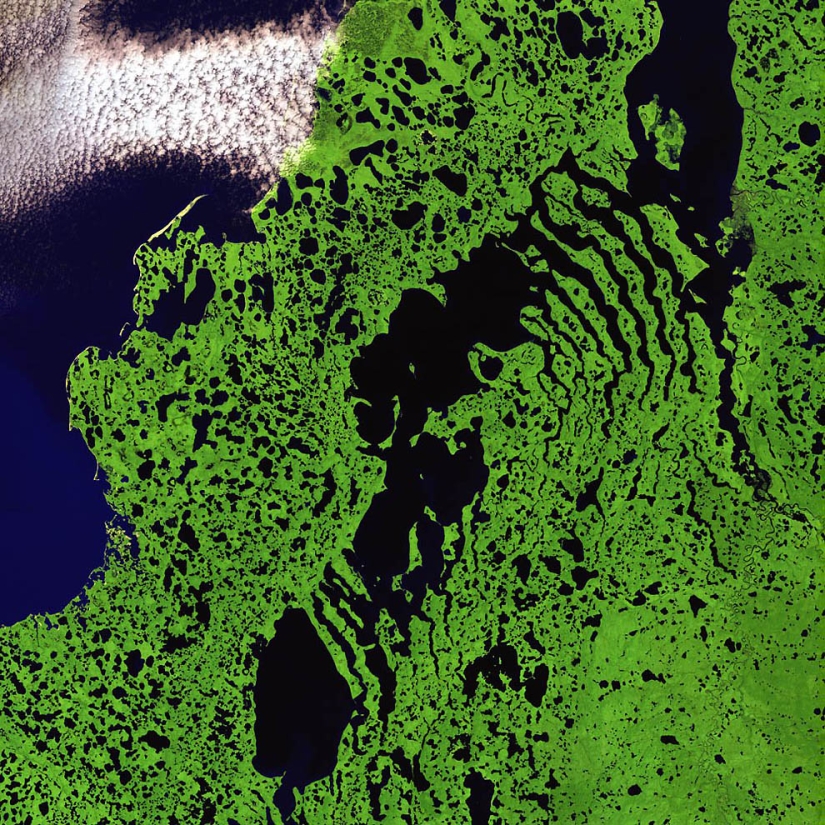 La belleza del planeta - una vista desde arriba