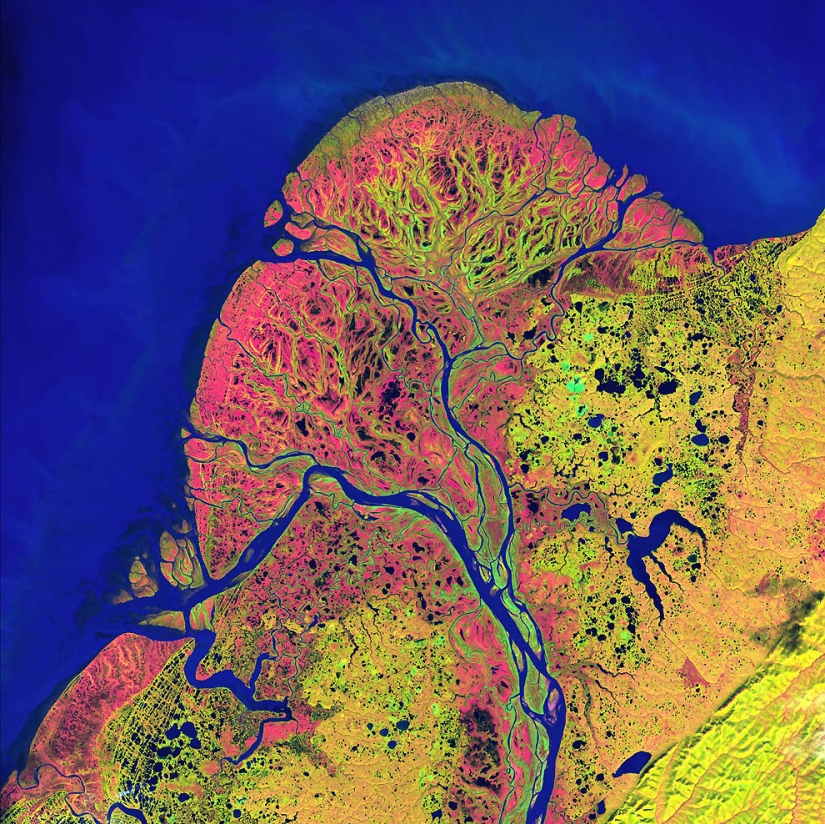 La belleza del planeta - una vista desde arriba