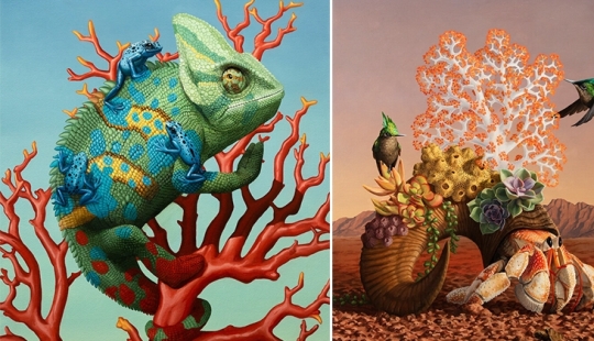 La magia del mundo animal en las pinturas del artista surrealista John Ching La magia del mundo animal en las pinturas del artista surrealista John Ching