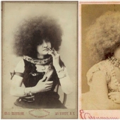 La más hermosa del mundo de las mujeres, falso Circasianos, que se realiza en los circos del siglo 19