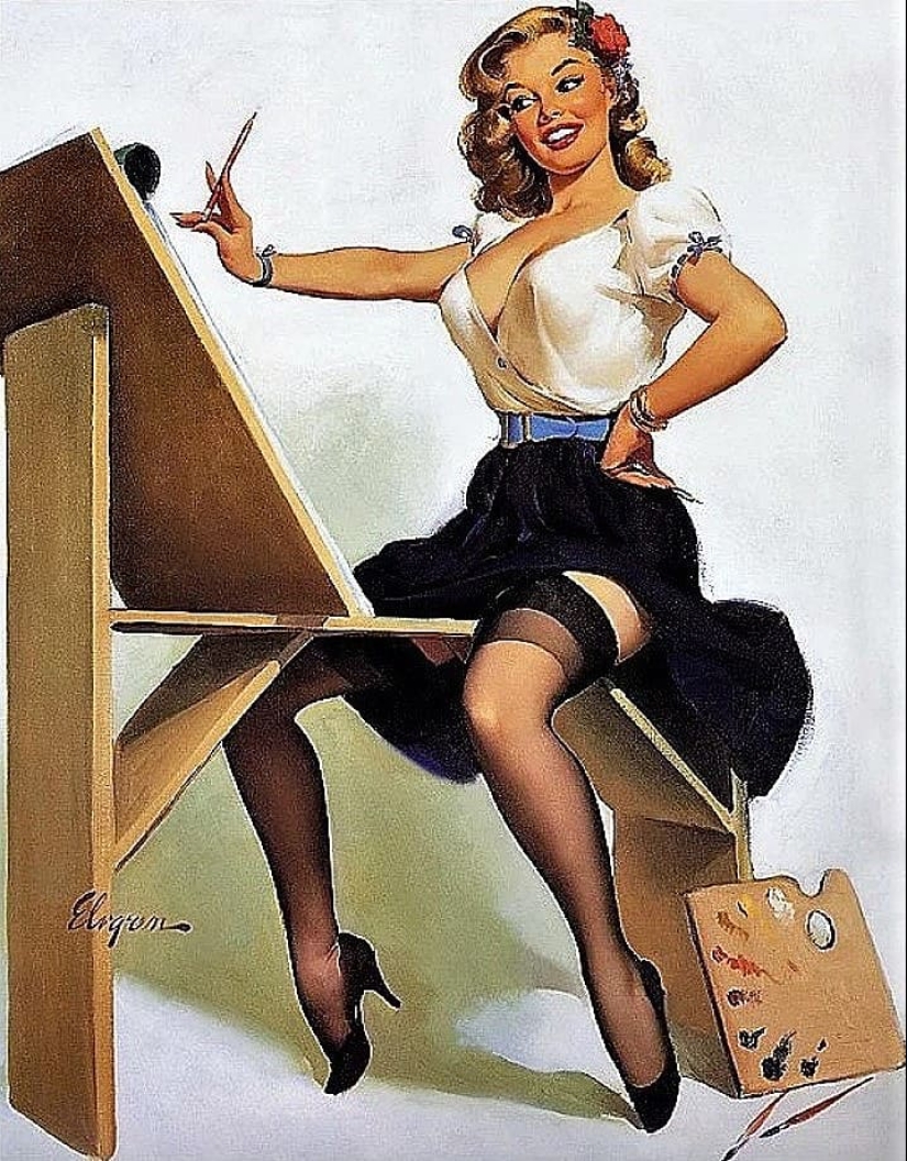 La verdadera América en las obras del maestro del género pin-up Gil Elvgren