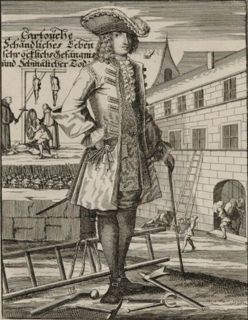 La vida y la muerte de Louis Dominique Cartouche, el rey de los ladrones en París