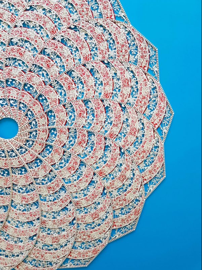 Lace miracle Arab artist creates delicate paper application, from which it is impossible to take your eyes off