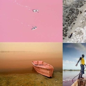 Lago rosa en Senegal
