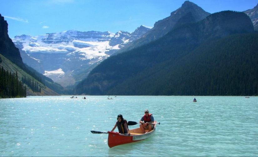 Lake Louise is an extraordinarily beautiful place