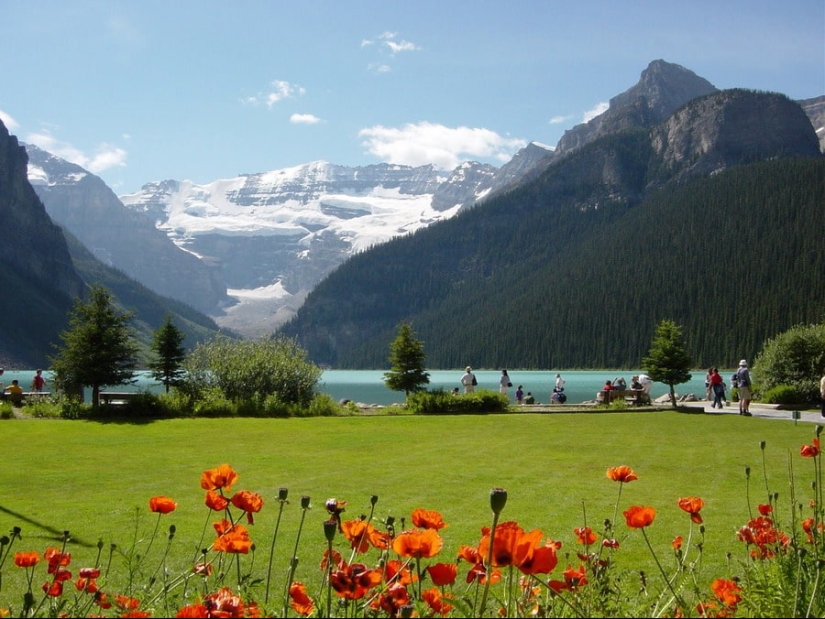 Lake Louise is an extraordinarily beautiful place