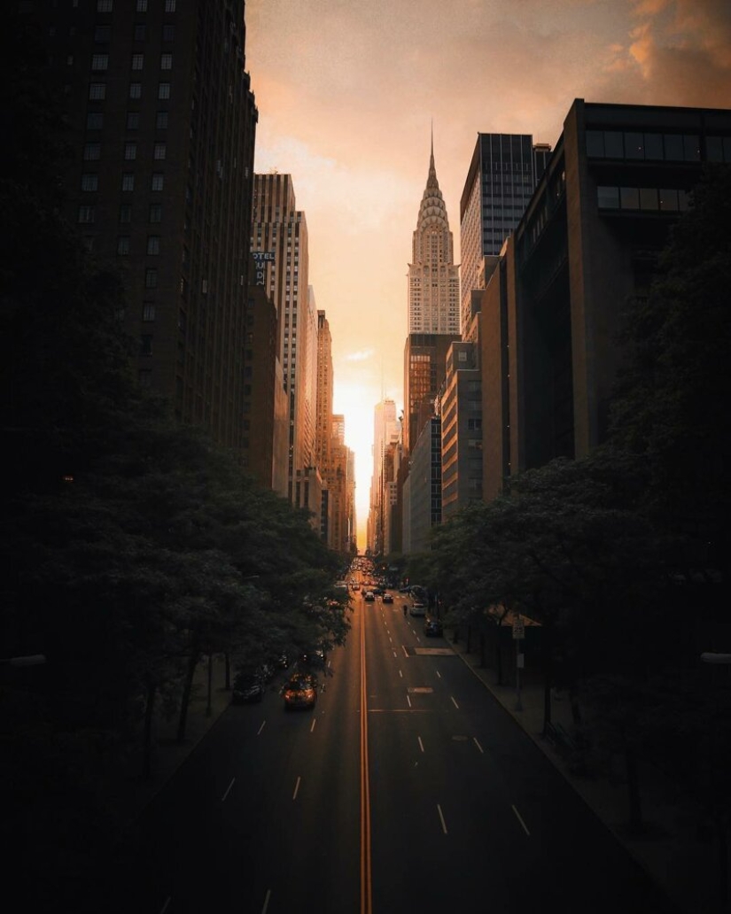 Las luces de la Gran Manzana: una vista inusual en nueva York