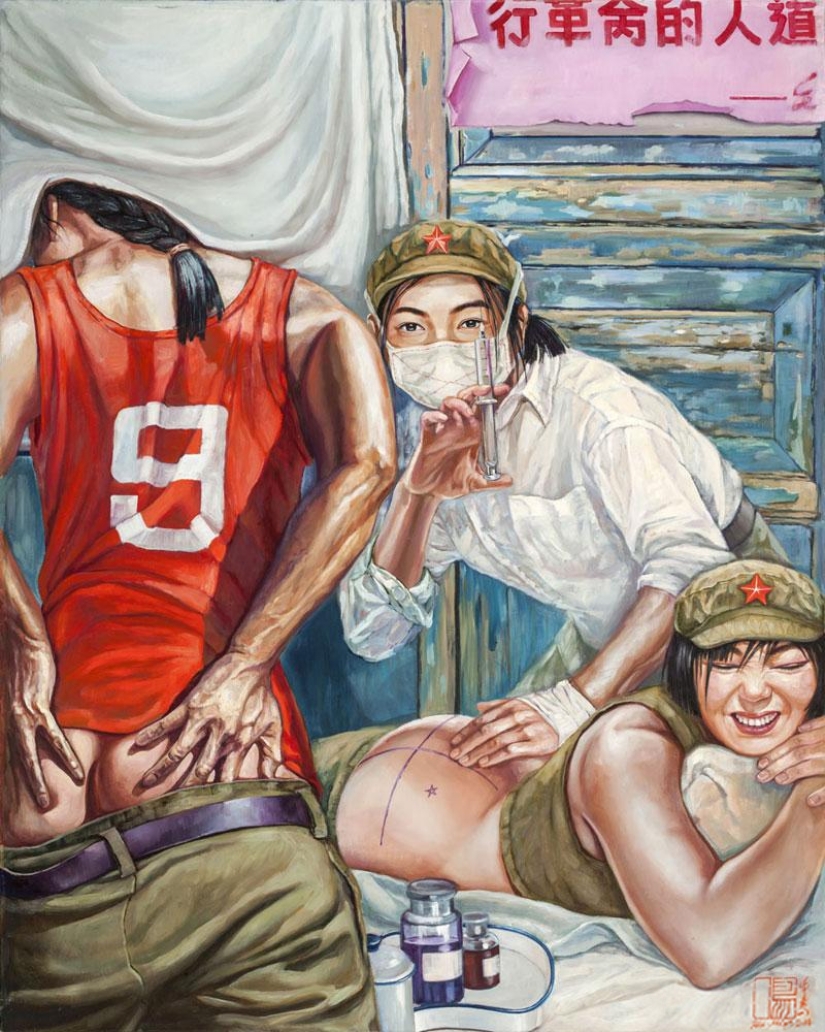 Las niñas en el ejército: la pintura de Hu Ming Las niñas en el ejército: la pintura de Hu Ming