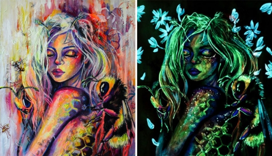 Las pinturas de Vivien Sanislo que se abren en la oscuridad de una manera nueva Las pinturas de Vivien Sanislo que se abren en la oscuridad de una manera nueva