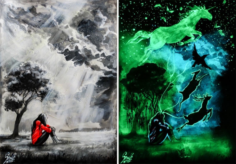 Las pinturas de Vivien Sanislo que se abren en la oscuridad de una manera nueva Las pinturas de Vivien Sanislo que se abren en la oscuridad de una manera nueva