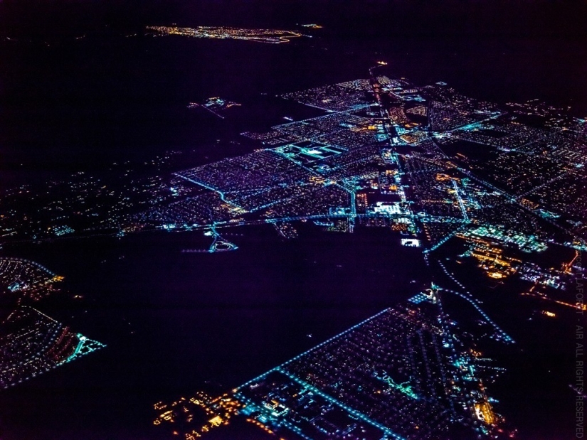 Las Vegas night from a height Las Vegas night from a height