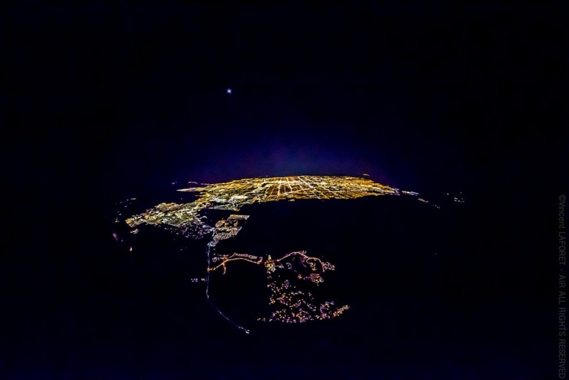 Las Vegas noche desde una altura Las Vegas noche desde una altura