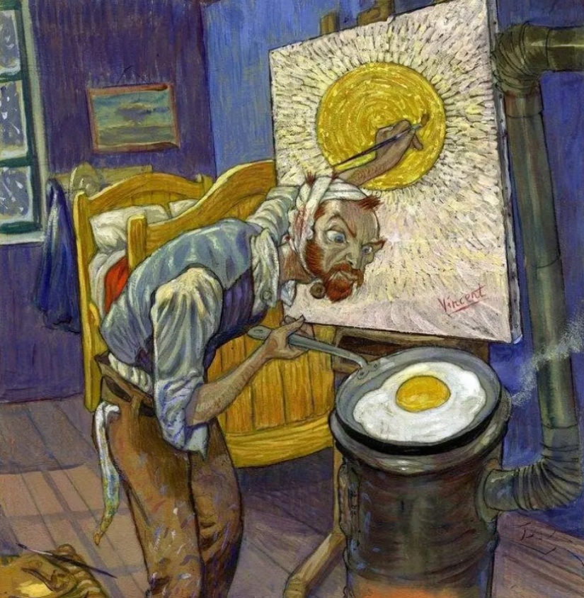 Las vidas de grandes artistas en las caricaturas y cómics de Gradimir Smudja