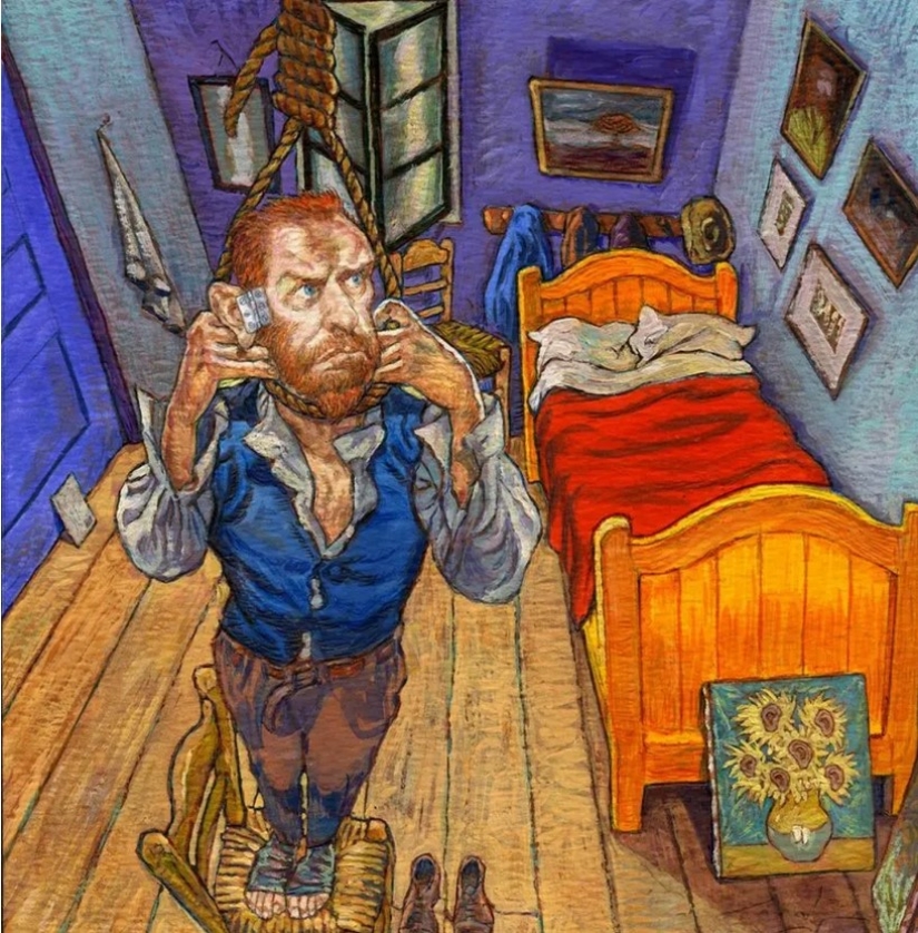 Las vidas de grandes artistas en las caricaturas y cómics de Gradimir Smudja