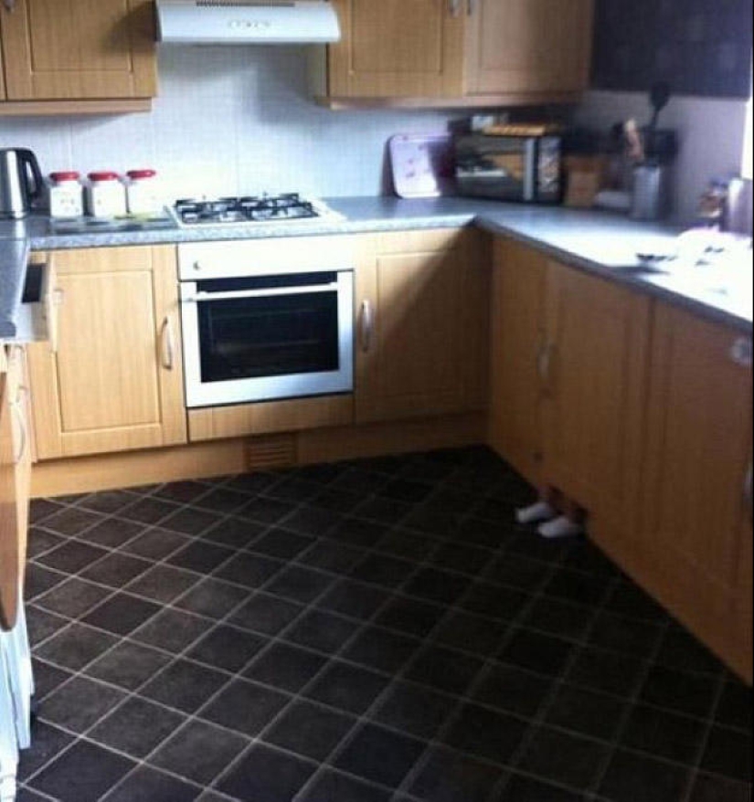 Little champions of the game of hide and seek