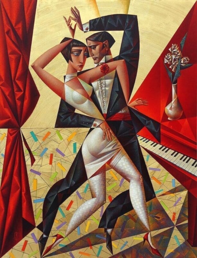 Lleno de tentación pinturas del artista de vanguardia ruso Georgy Kurasov
