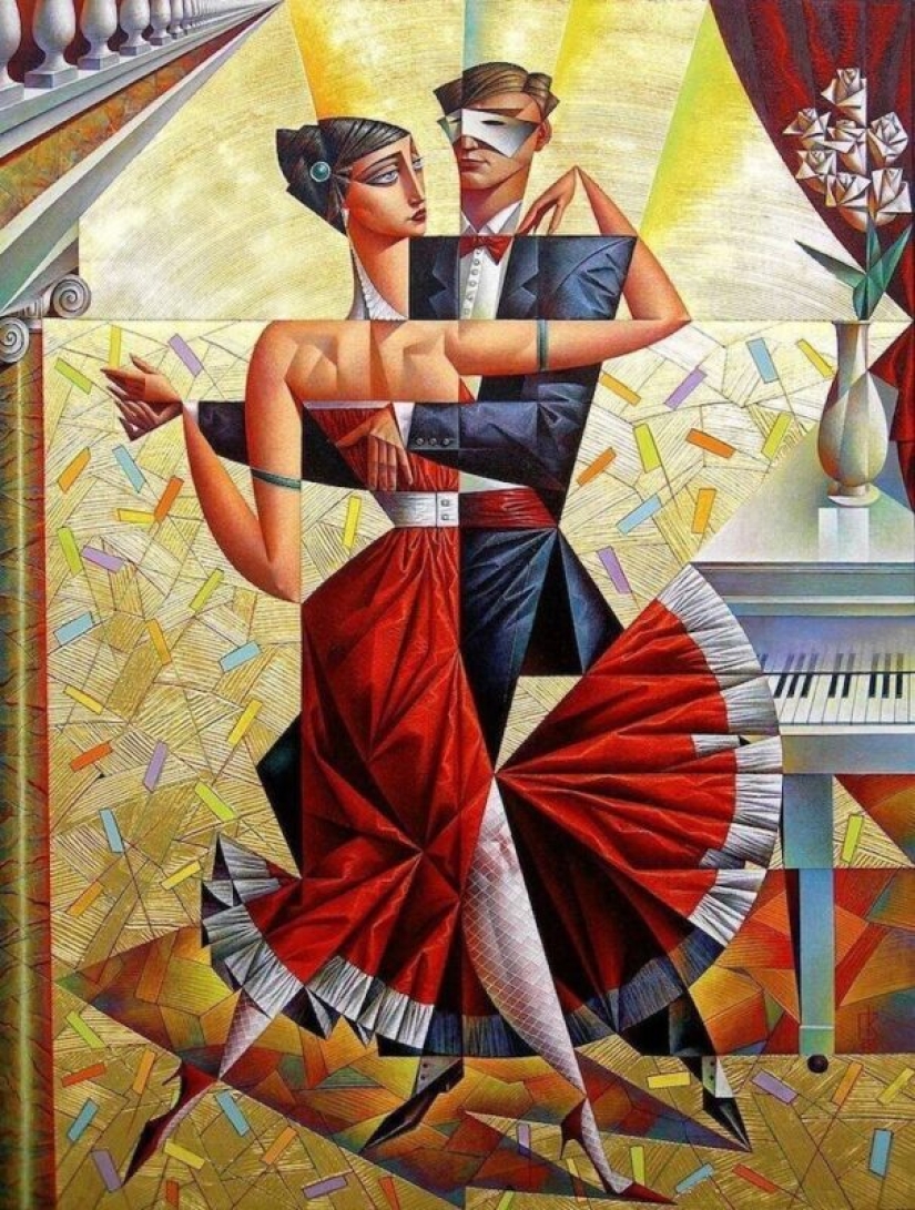 Lleno de tentación pinturas del artista de vanguardia ruso Georgy Kurasov