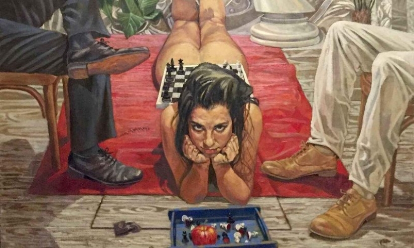 Los destinos de las mujeres en las pinturas del artista egipcio Walid Ebeid Los destinos de las mujeres en las pinturas del artista egipcio Walid Ebeid