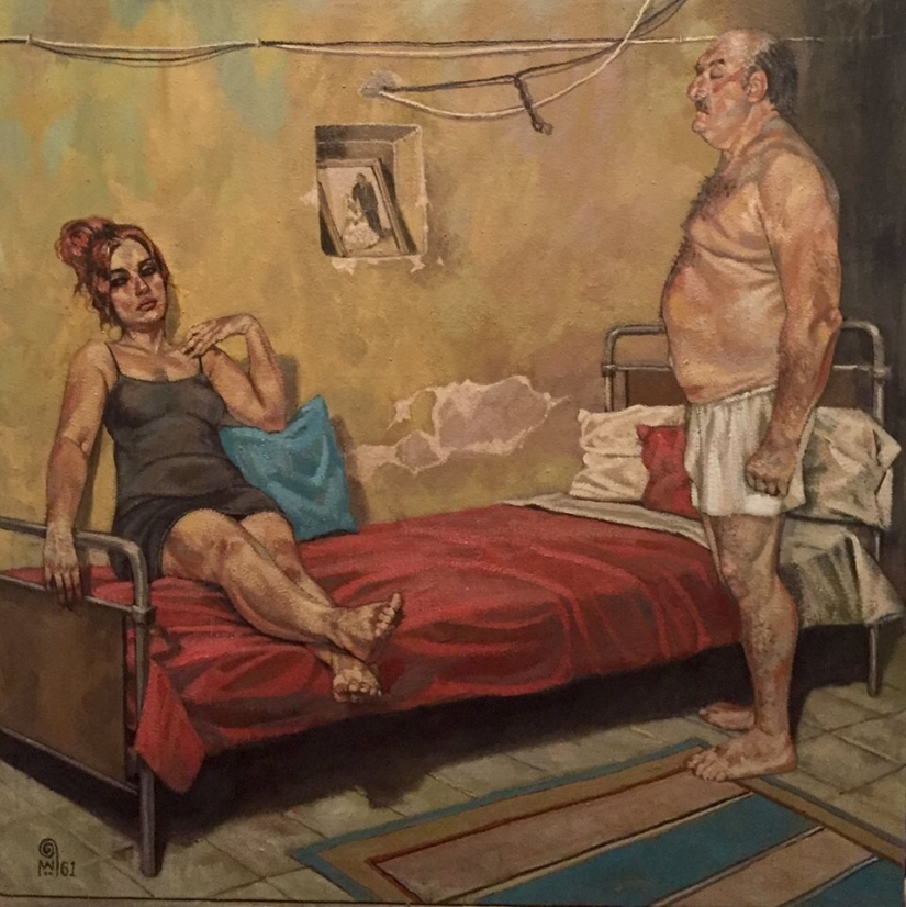 Los destinos de las mujeres en las pinturas del artista egipcio Walid Ebeid Los destinos de las mujeres en las pinturas del artista egipcio Walid Ebeid