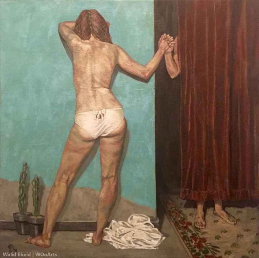 Los destinos de las mujeres en las pinturas del artista egipcio Walid Ebeid Los destinos de las mujeres en las pinturas del artista egipcio Walid Ebeid