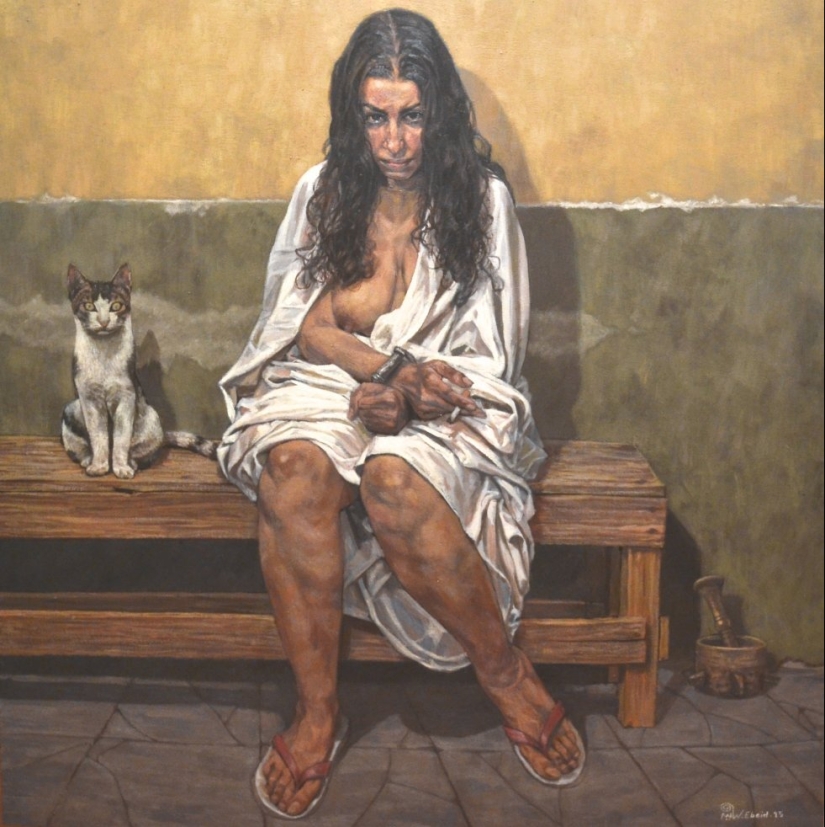 Los destinos de las mujeres en las pinturas del artista egipcio Walid Ebeid Los destinos de las mujeres en las pinturas del artista egipcio Walid Ebeid