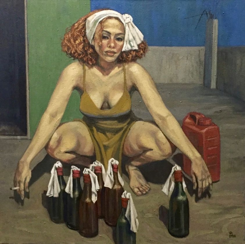 Los destinos de las mujeres en las pinturas del artista egipcio Walid Ebeid Los destinos de las mujeres en las pinturas del artista egipcio Walid Ebeid