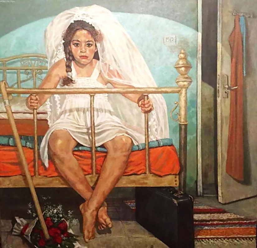Los destinos de las mujeres en las pinturas del artista egipcio Walid Ebeid Los destinos de las mujeres en las pinturas del artista egipcio Walid Ebeid