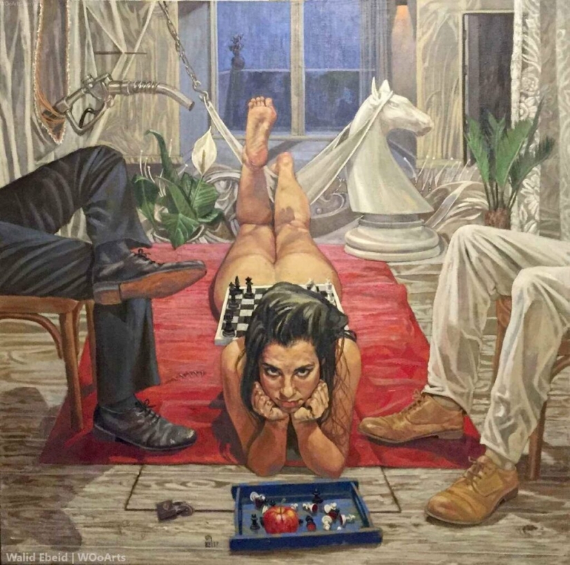 Los destinos de las mujeres en las pinturas del artista egipcio Walid Ebeid Los destinos de las mujeres en las pinturas del artista egipcio Walid Ebeid
