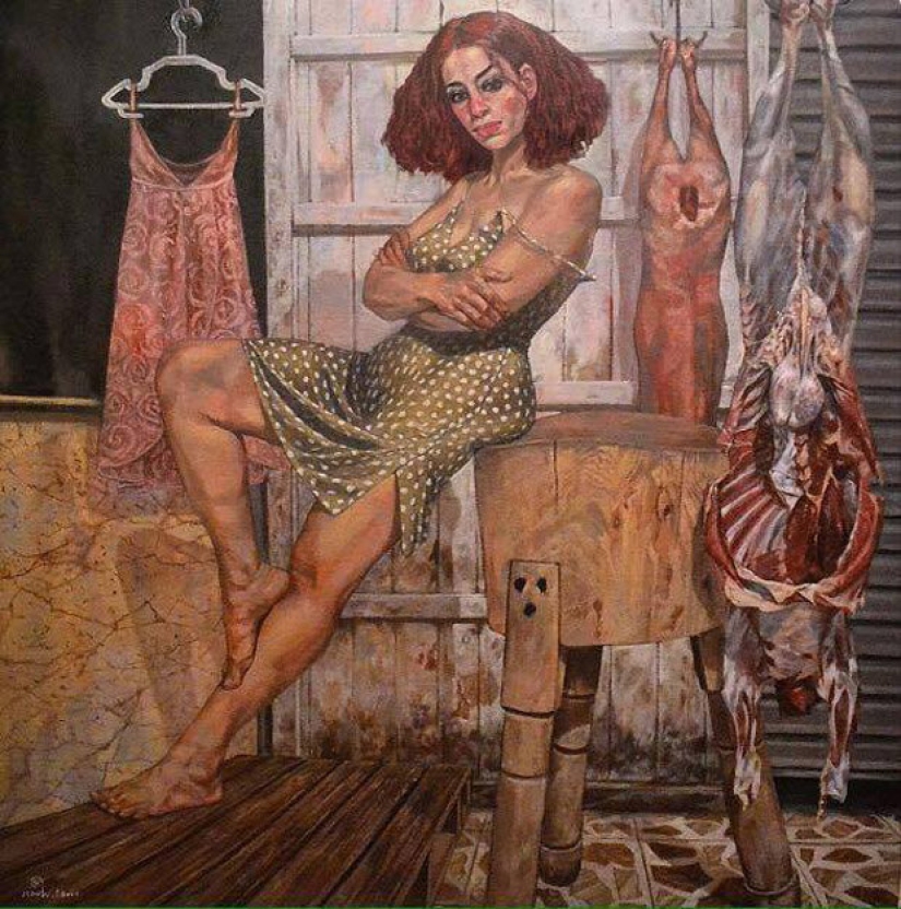 Los destinos de las mujeres en las pinturas del artista egipcio Walid Ebeid Los destinos de las mujeres en las pinturas del artista egipcio Walid Ebeid