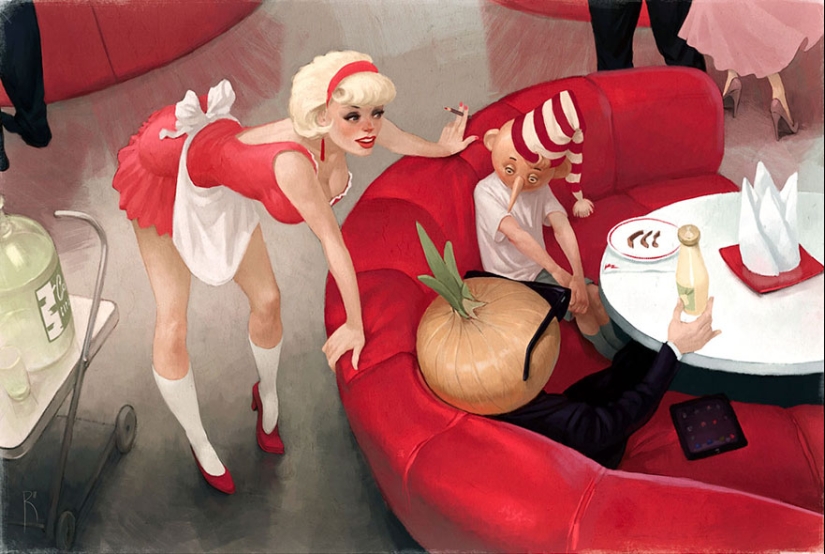 Los dibujos no infantiles de este artista ruso son muy ambiguos Los dibujos no infantiles de este artista ruso son muy ambiguos