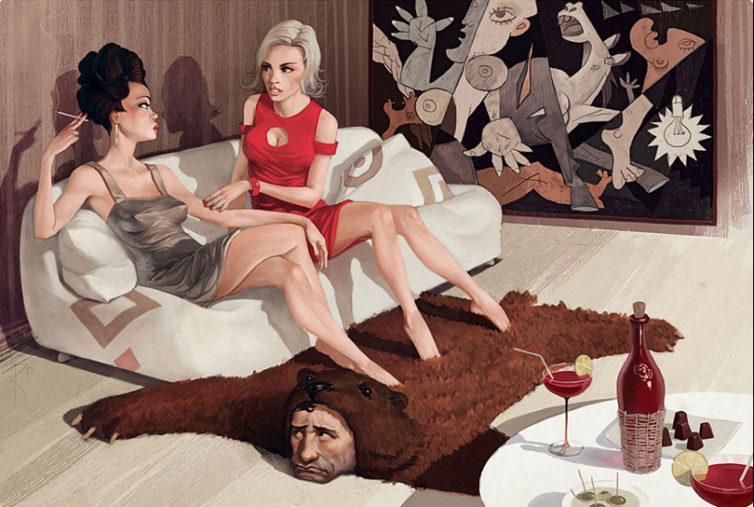 Los dibujos no infantiles de este artista ruso son muy ambiguos Los dibujos no infantiles de este artista ruso son muy ambiguos