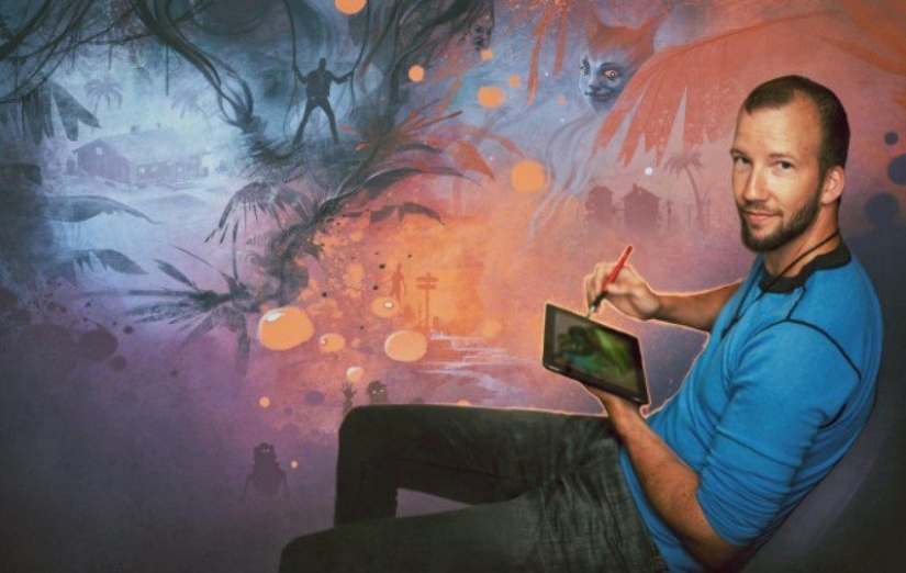 Los fantásticos mundos de colores de Nikolai Lockertsen