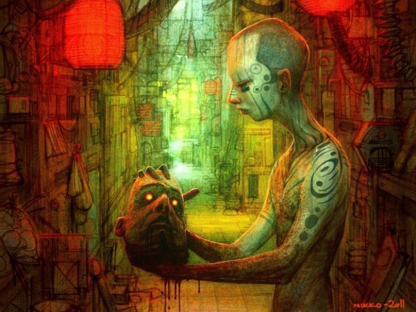 Los fantásticos mundos de colores de Nikolai Lockertsen