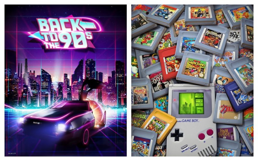 Los niños de los años 90: el artista muestra en sus obras la nostalgia de los viejos juegos de video