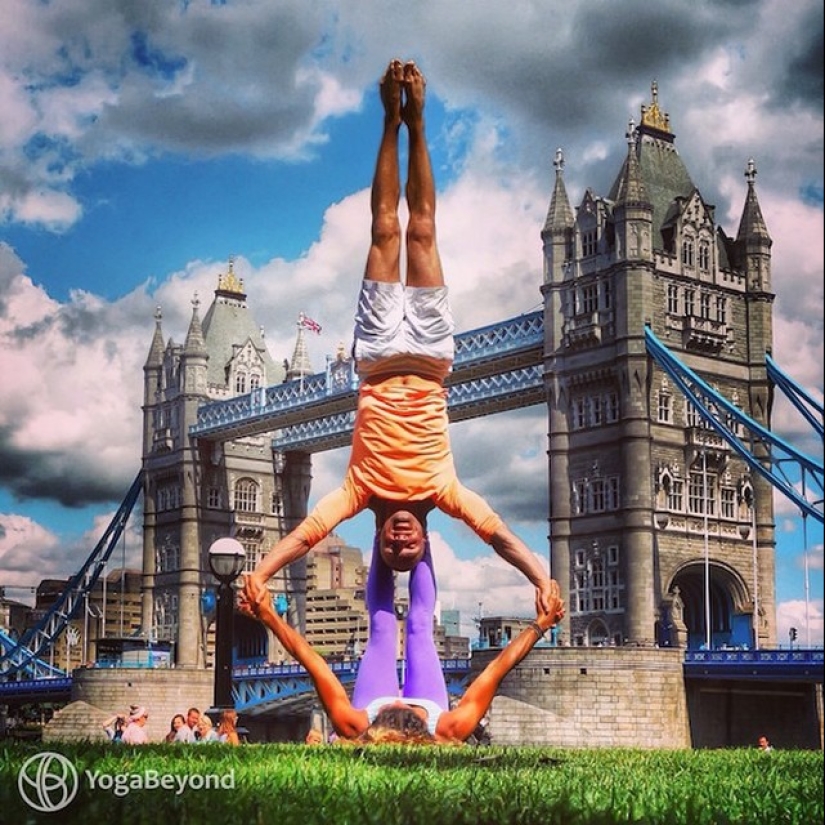 Love and yoga can be practiced anywhere