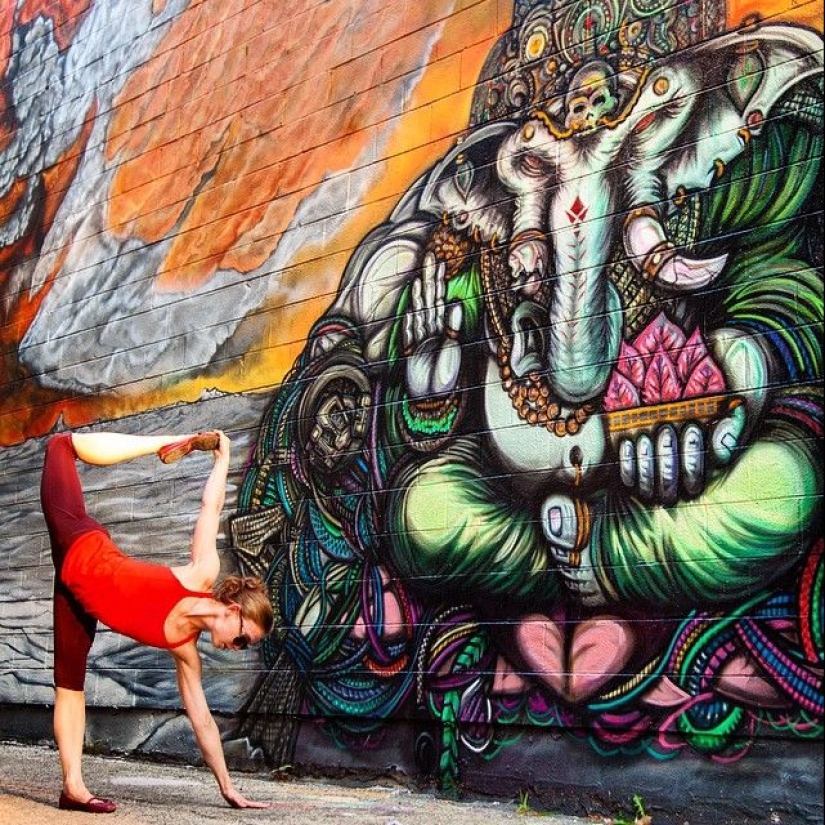 Love and yoga can be practiced anywhere