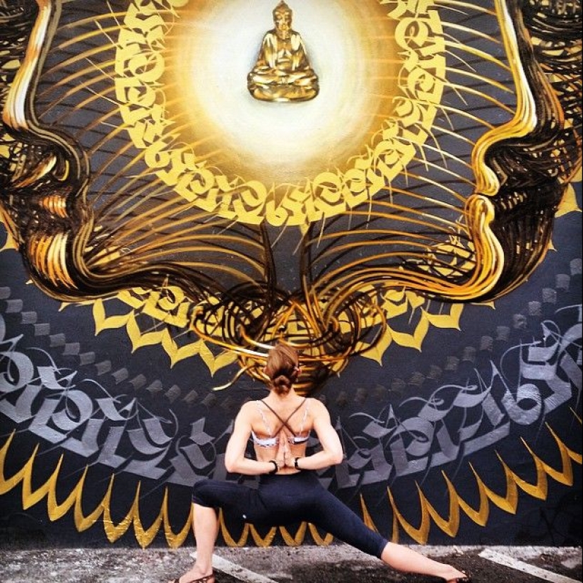 Love and yoga can be practiced anywhere