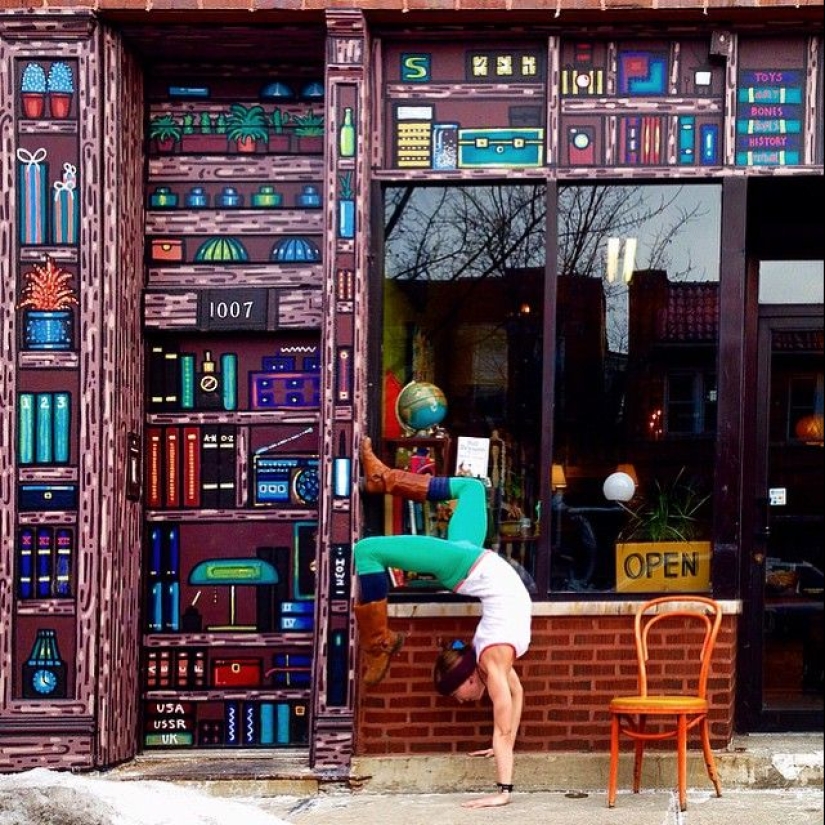 Love and yoga can be practiced anywhere