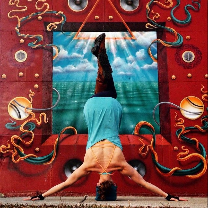 Love and yoga can be practiced anywhere