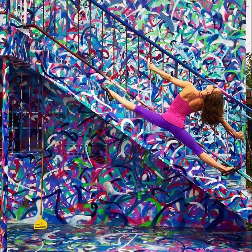 Love and yoga can be practiced anywhere