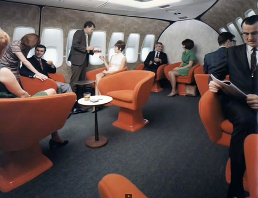 Luxury flight in the seventies on a Boeing 747 Luxury flight in the seventies on a Boeing 747
