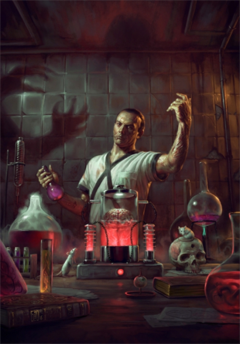 Maestro del terror escalofriante Flavio Greco Paglia