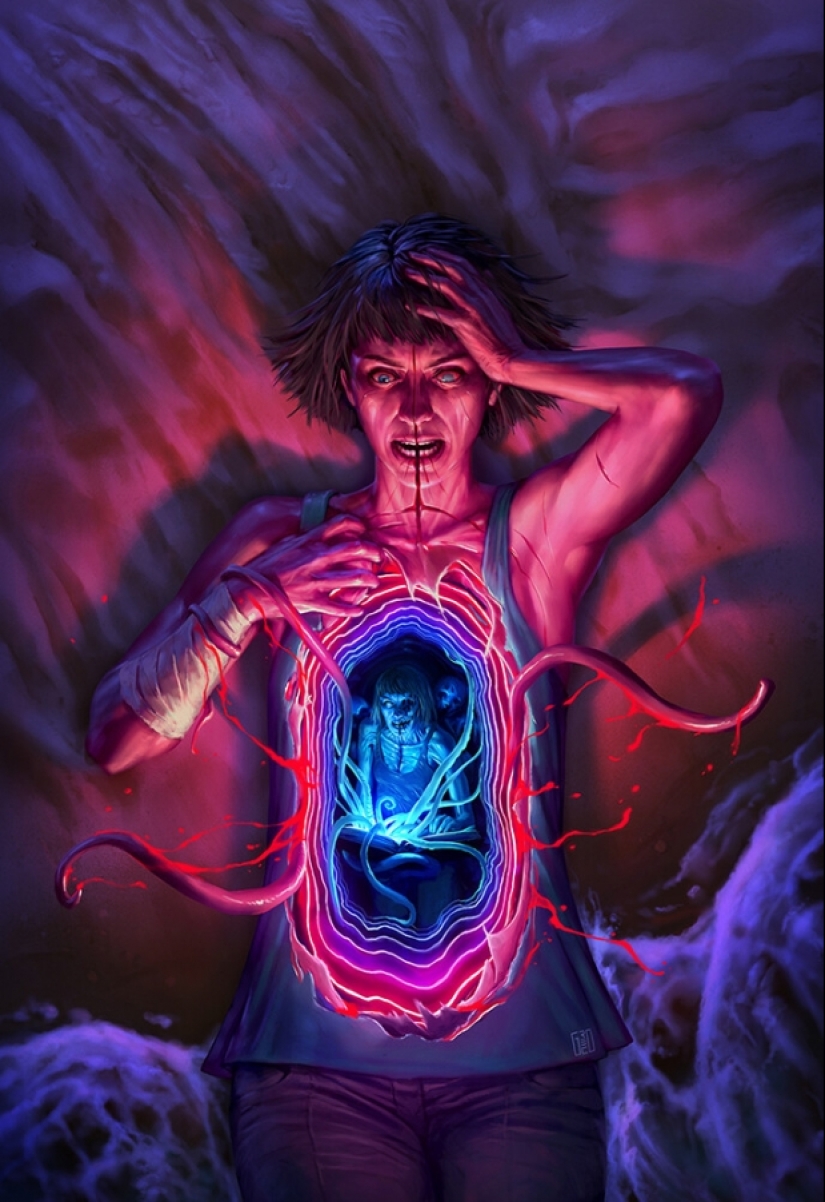 Maestro del terror escalofriante Flavio Greco Paglia