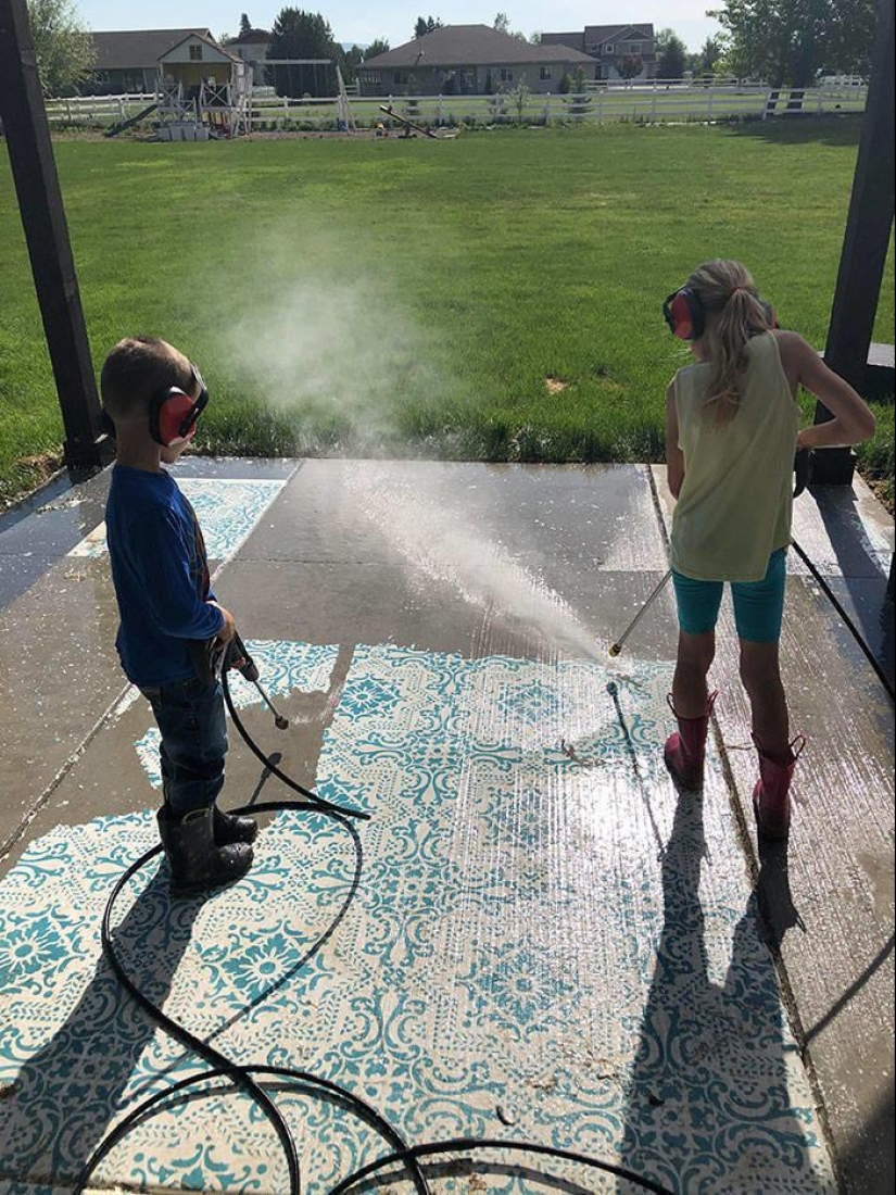 Magic of purity: 30 things before and after the pressure washer Magic of purity: 30 things before and after the pressure washer