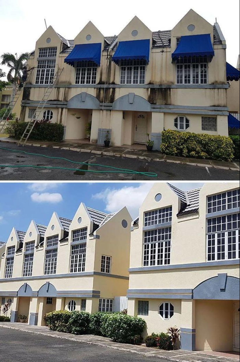 Magic of purity: 30 things before and after the pressure washer Magic of purity: 30 things before and after the pressure washer