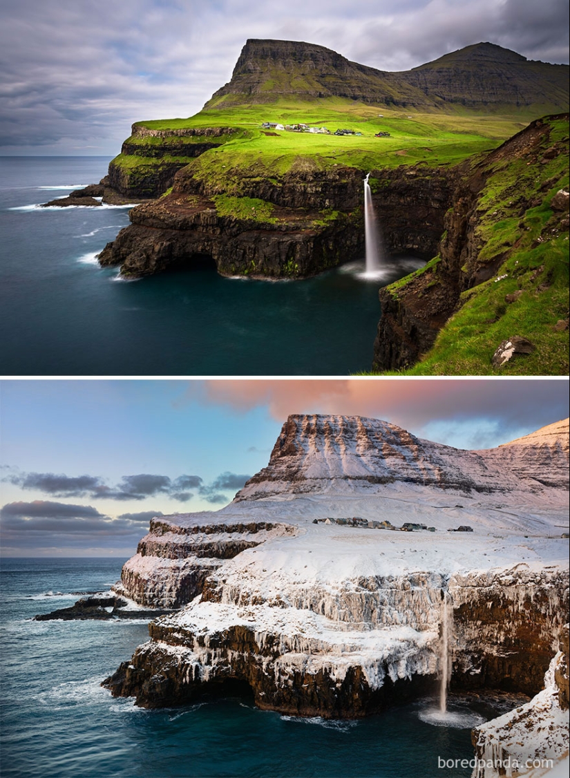 Magical pictures of picturesque places before and during winter Magical pictures of picturesque places before and during winter