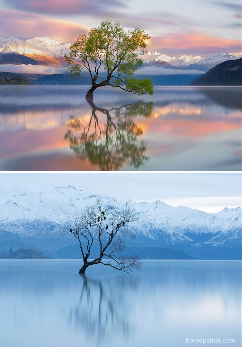 Magical pictures of picturesque places before and during winter Magical pictures of picturesque places before and during winter