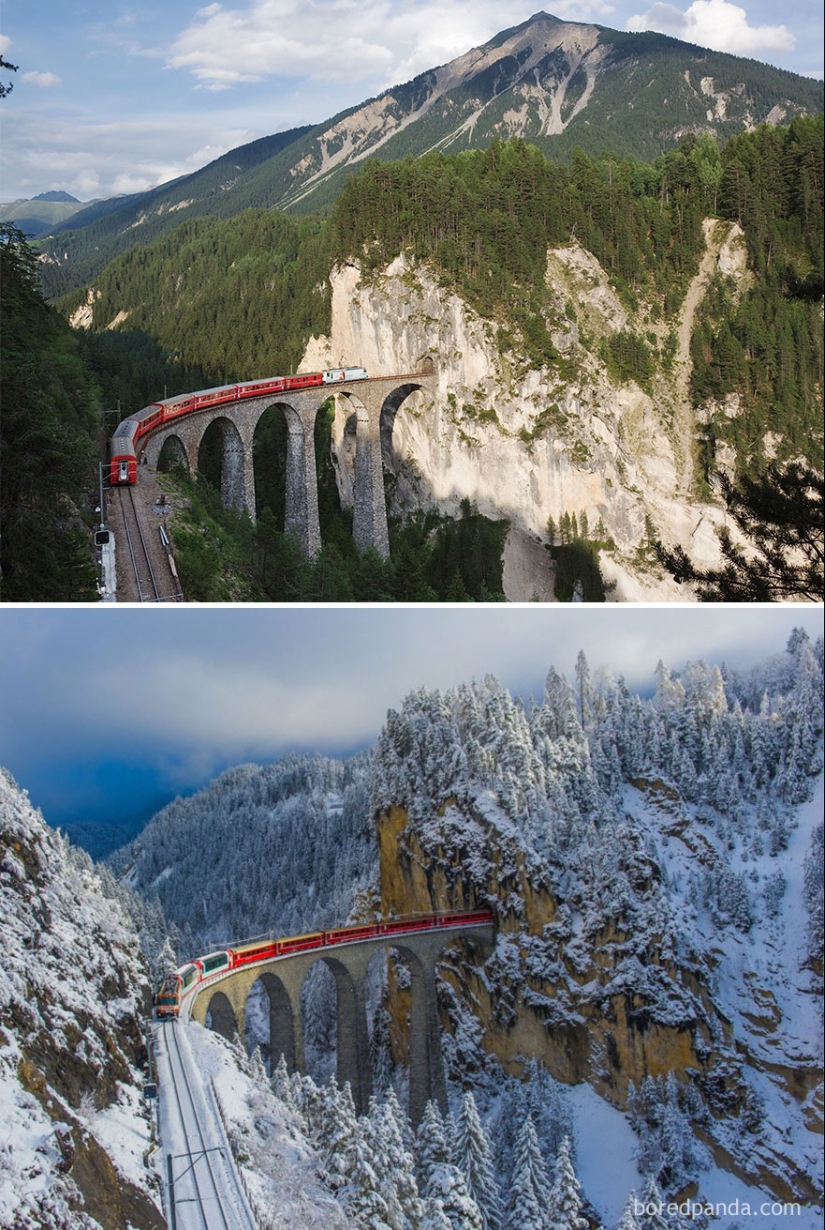Magical pictures of picturesque places before and during winter Magical pictures of picturesque places before and during winter
