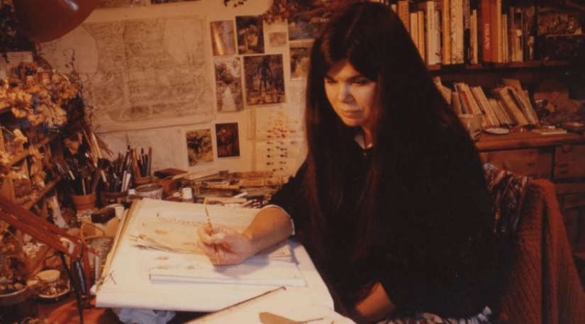 Master cozy illustration of Jill Barklem and her cute mouse tale