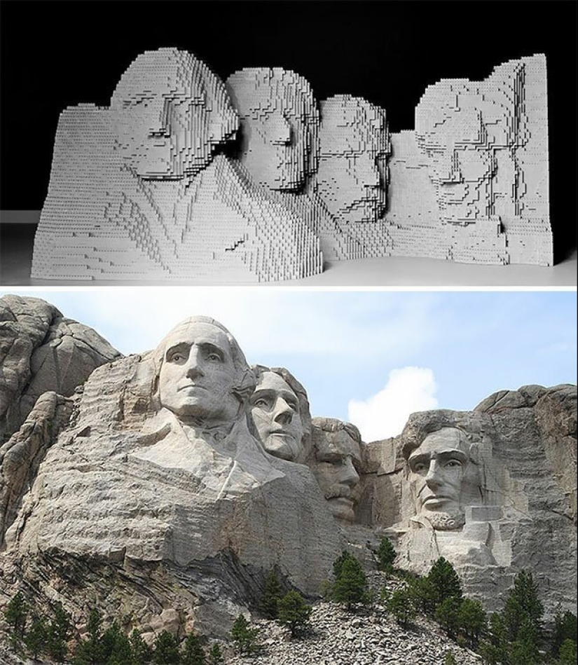 Masterpieces of art, sobrannye from LEGO Masterpieces of art, sobrannye from LEGO